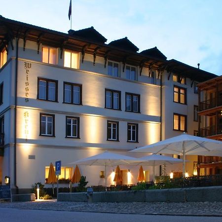 Hotel Weisses Kreuz Berguen Bergün Exterior foto